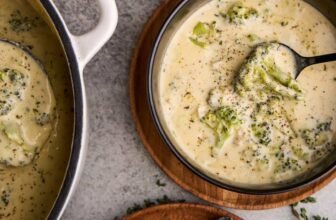 Simple Broccoli Cheddar Soup –...