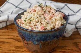 Shrimp Pasta Salad – Barefeet...