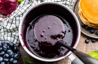 Do-it-yourself Blueberry Syrup