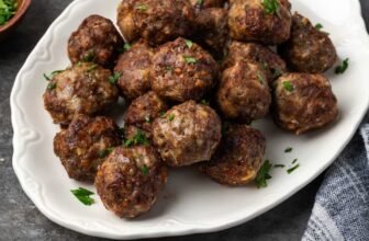 Simple Air Fryer Meatballs Recipe